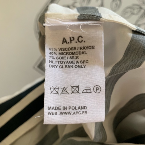 A.P.C Striped Shift Dress - Picture 5 of 8